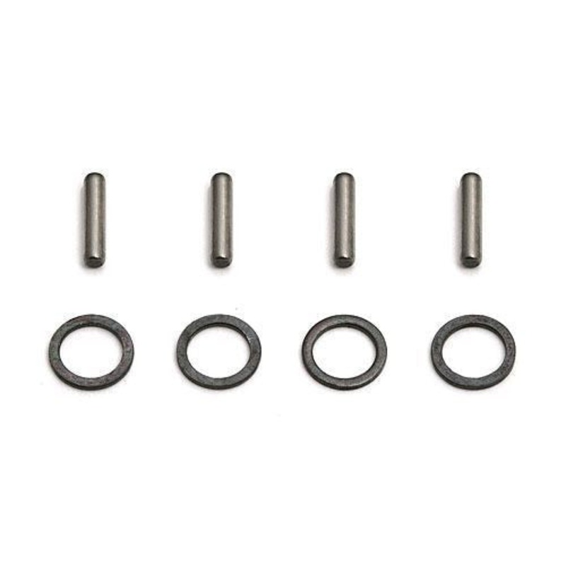 ASSOCIATED 21096 Stub Axle Pins & Spacers RC18T *DISC*