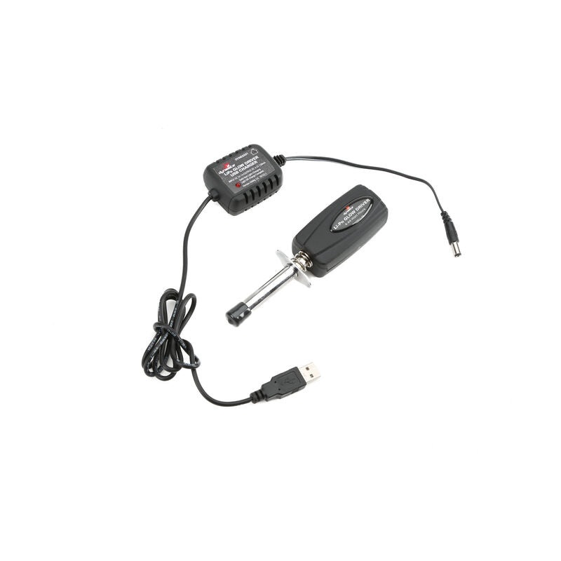 DYNAMITE DYNE0201 LiPo Glow Driver with Battery & USB Charger
