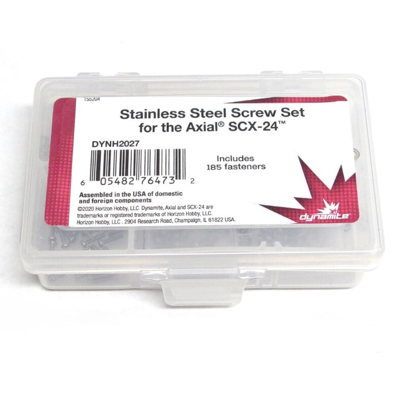 DYNAMITE DYNH2027 Stainless Steel Screw Set: SCX24