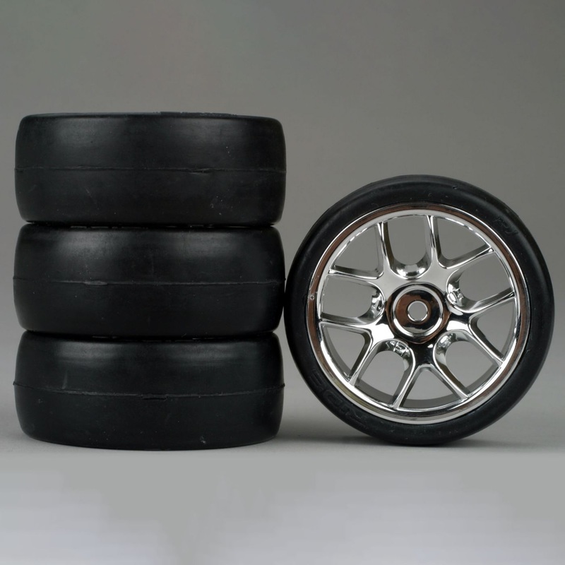 DURATRAX DTXC2804 10-Spoke Chrome Wheel Slick
