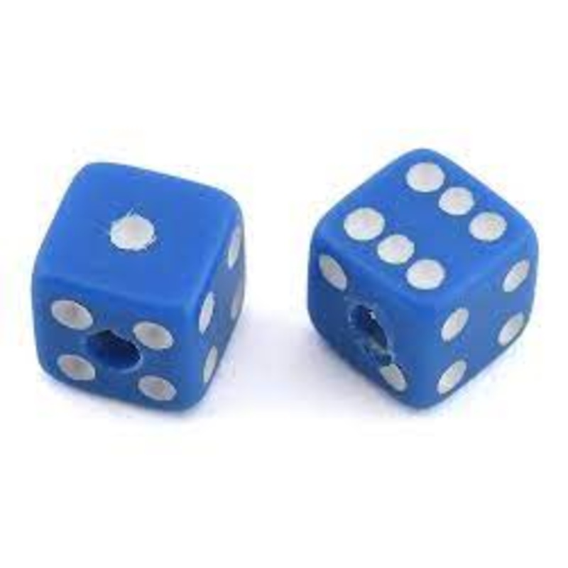 EXCLUSIVE RC EXC-ERC-10-3077-BL Hanging Dice Blue