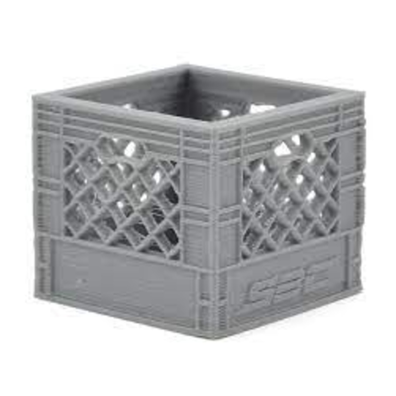 SCALE BY CHRIS SBC026MG Medium Milk Crate (Grey)