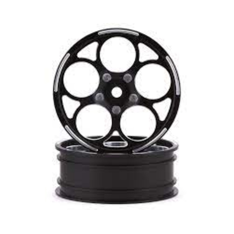 SSD SSD00473 5 Hole Aluminum Front 2.2 Drag Racing Wheels (Black) (2)