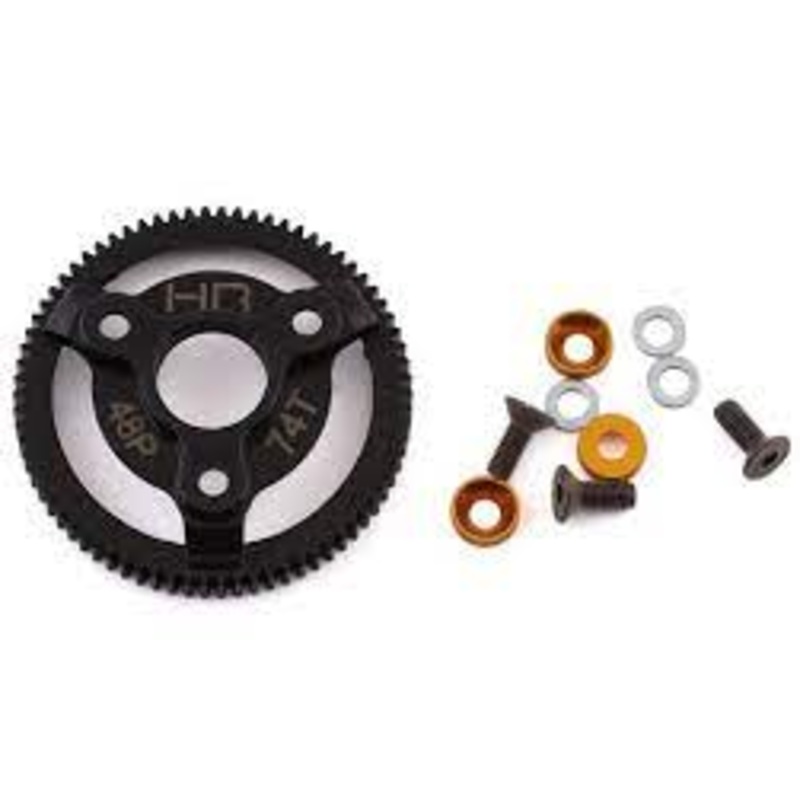 HOT RACING STE874 Traxxas 48P Hardened Steel Spur Gear (74T)