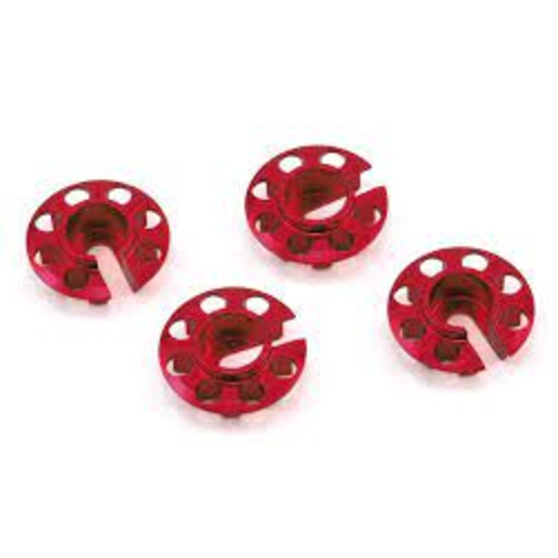MST 820046R Aluminum Damper Spring Retainer (Red) (4) (Lower Type)