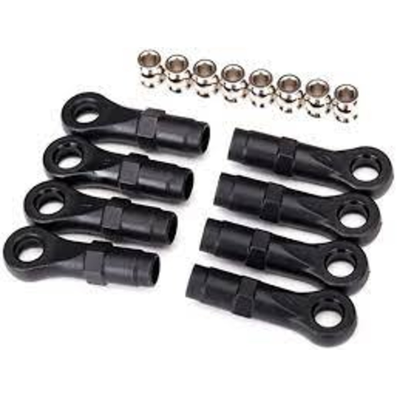 TRAXXAS 8149 Rod ends, extended (standard (4), angled (4))/ hollow balls (8) (for use with TRX-4 Long Arm Lift Kit)