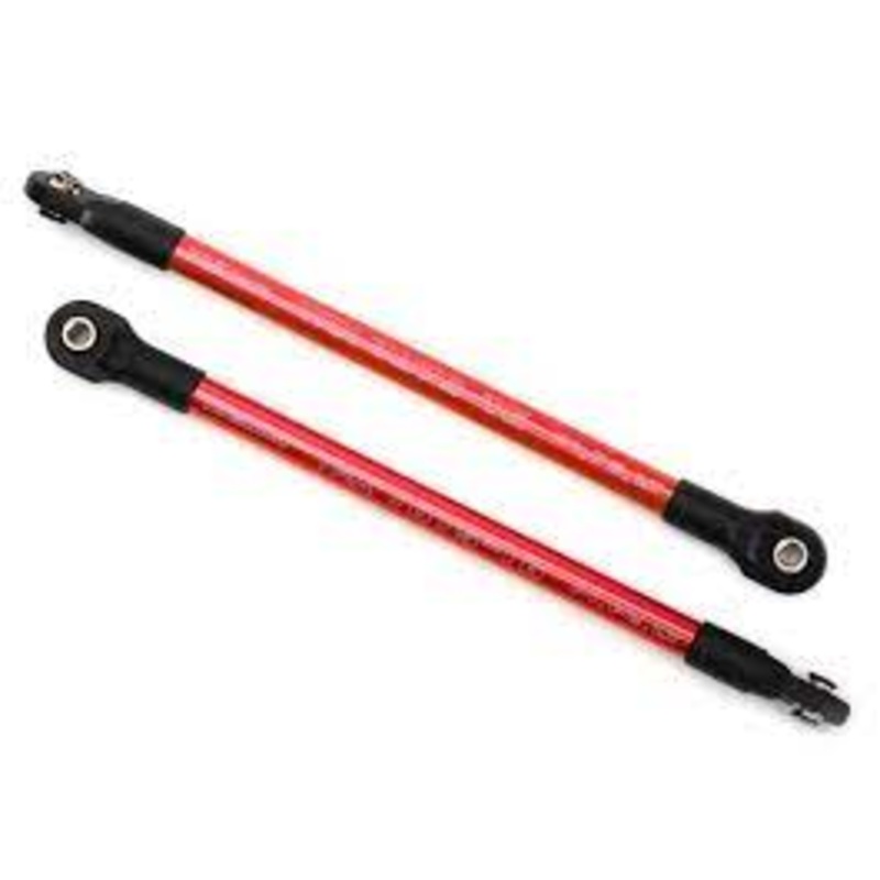 TRAXXAS 8618R Push rods, aluminum (red-anodized) (2) (assembled with rod ends)