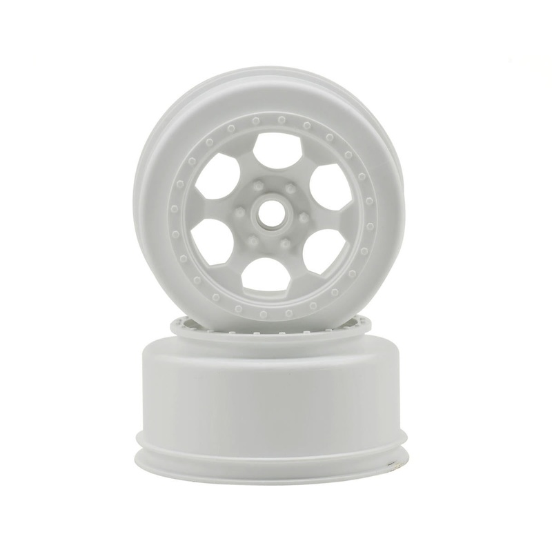DE RACING DER-SCT-AFW Trinidad SC Wheels ASC SC10 Front White (bearing)