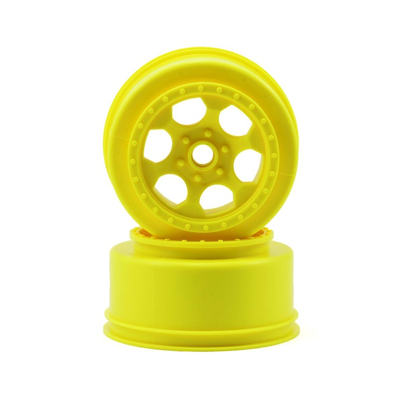 DE RACING DER-SCT-AFY Trinidad SC Wheels ASC SC10 Front Yellow