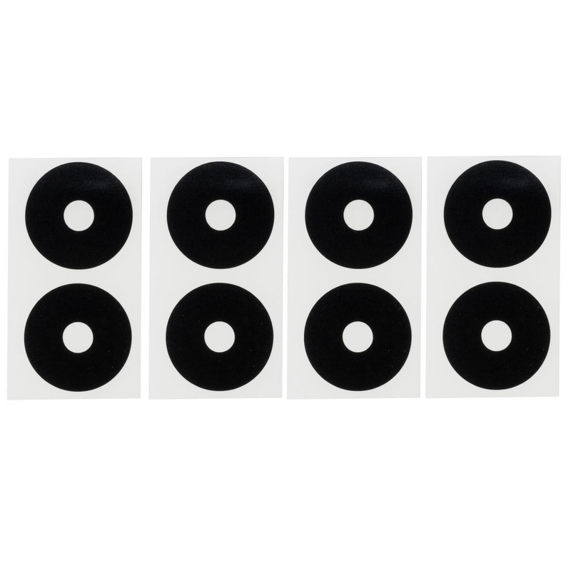 DE RACING DER-SD1-BLK Wheel Sticker Disks 1/10 Buggy Matte Black