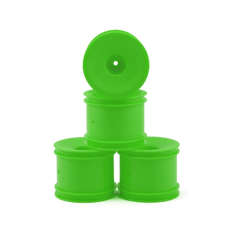 DE RACING DER-SS4-AG Speedline ST Wheels for ASC T5M T6.1 / Tekno ET410 / Green / 4pcs