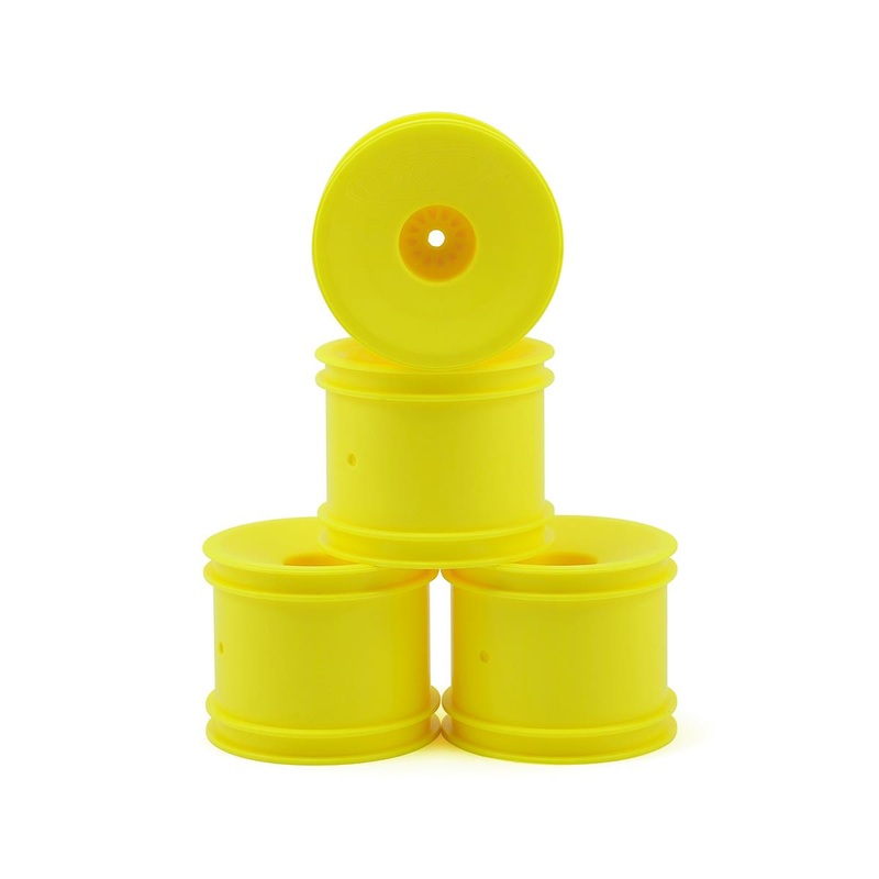 DE RACING DER-SS4-AY Speedline ST Wheels for ASC T5M-T6.1 / Tekno ET410 / Yellow / 4pcs