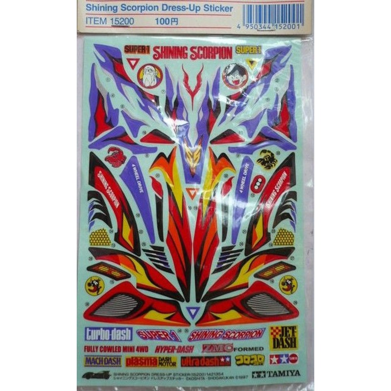 TAMIYA 15200 Shining Scorpion Dress-Up Sticker *DISC*