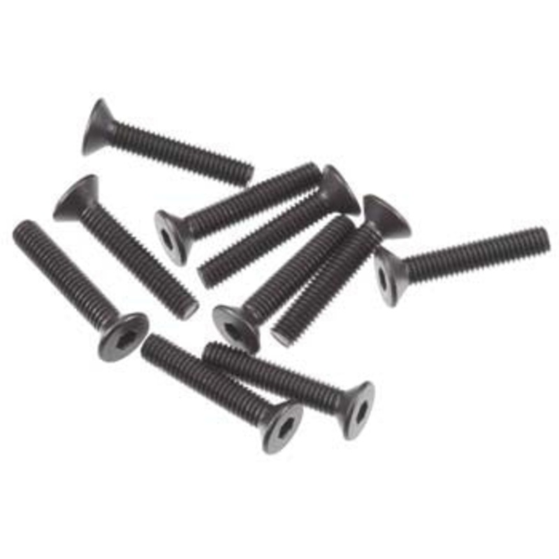 AXIAL AXA0147 Hex Socket Flat Head M3x16mm Black (10) AXIC0147