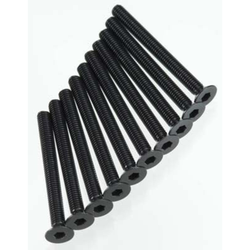 AXIAL AXA0151 Hex Socket Flat Head M3x30mm Black (10)