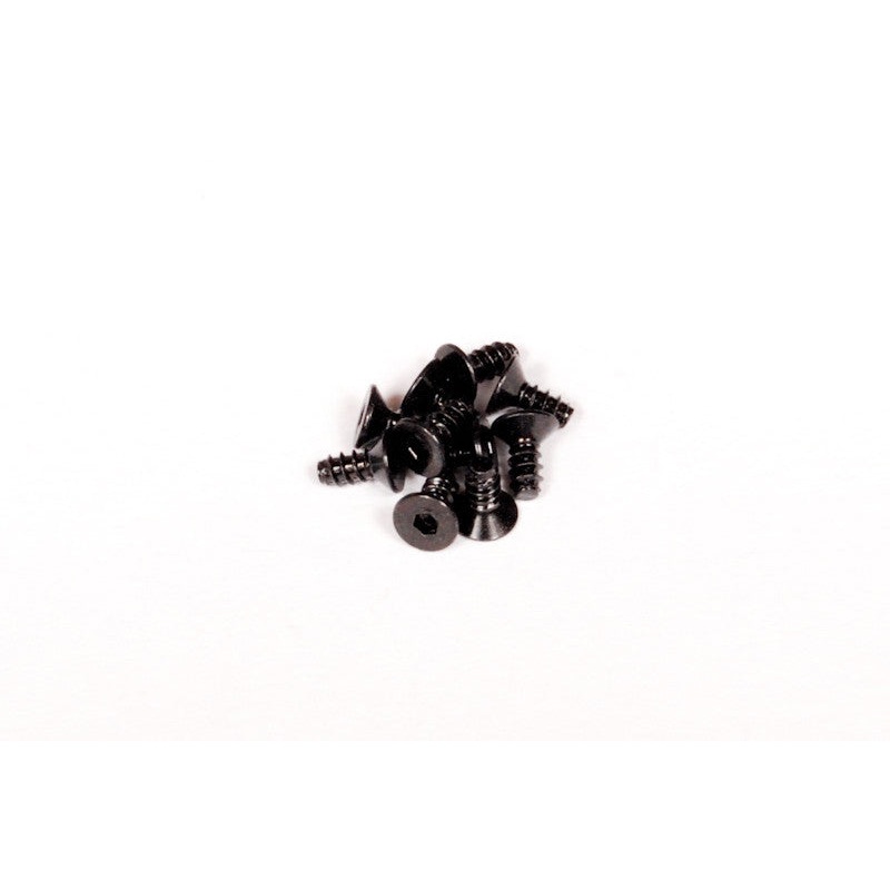 AXIAL AXA0412 Hex Socket Tapping Flat Head M2.6x6mm Black (10)