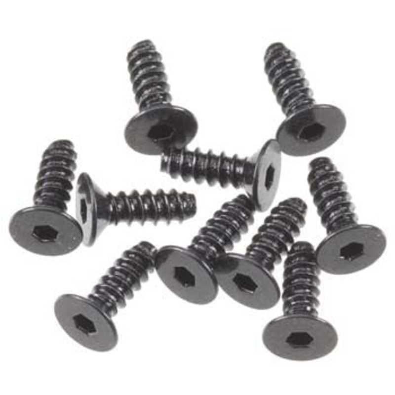 AXIAL AXA0413 Hex Socket Tapping Flat Head M2.6x8mm Blk(10)