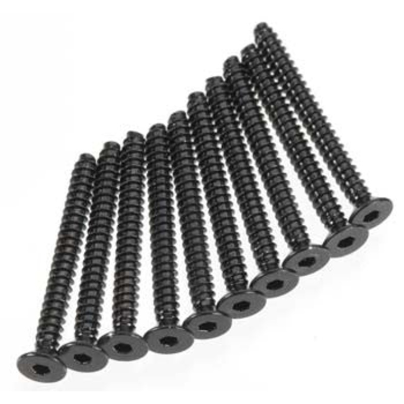 AXIAL AXA0418 Hex Socket Tapping Flat Head Blk M2.6x25mm (10)