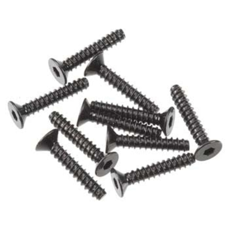 AXIAL AXA0467 Hex Socket Tapping Flat Head M3x16mm Blk (10)