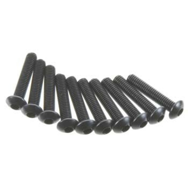 AXIAL AXA117 Hex Socket Button Head M3x15mm Black (10)
