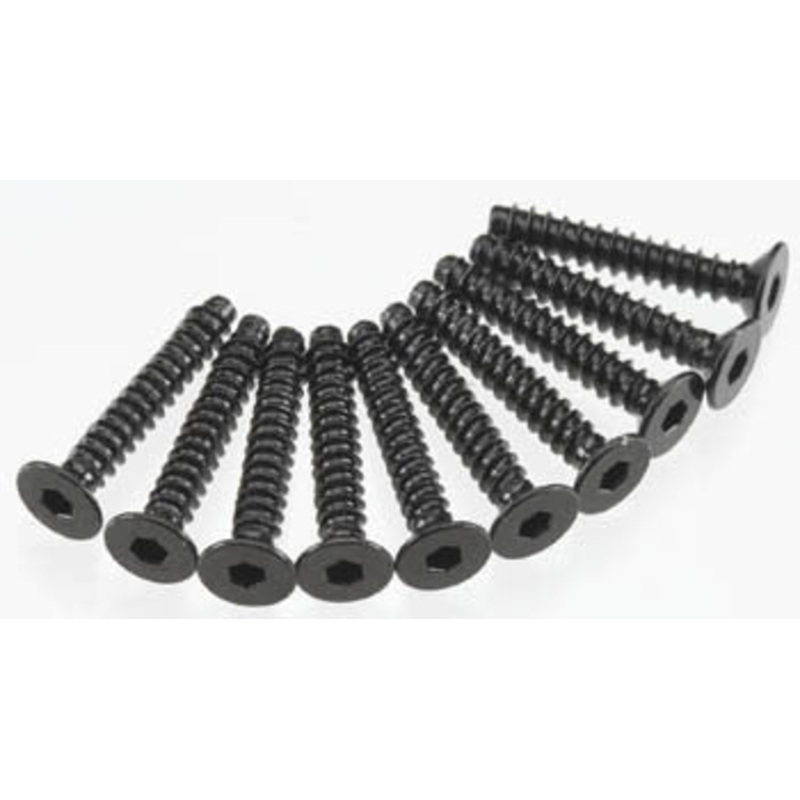AXIAL AXA468 Hex Socket Tap Flat Head M3x18mm Black (10)
