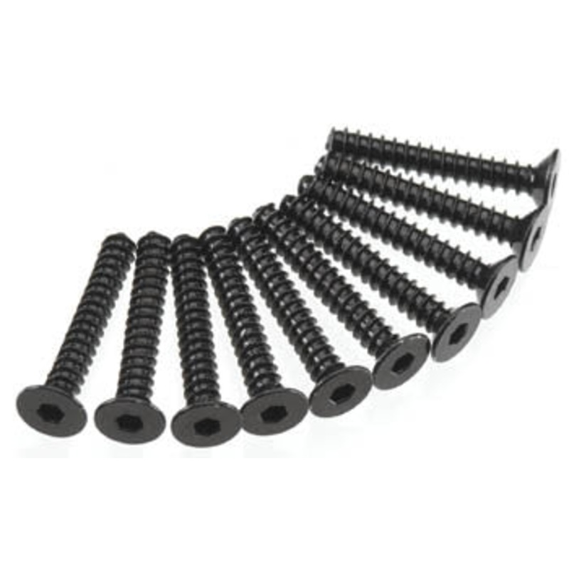 AXIAL AXA469 Hex Socket Tap Flat Head M3x20mm Black (10)