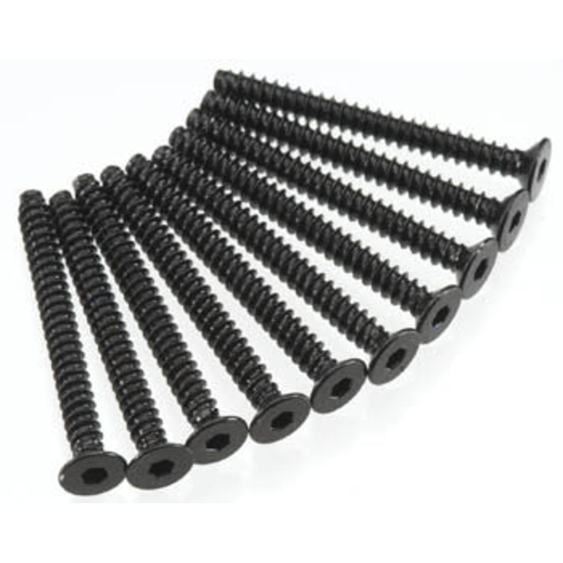 AXIAL AXA471 Hex Socket Tap Flat Head M3x30mm Black (10)