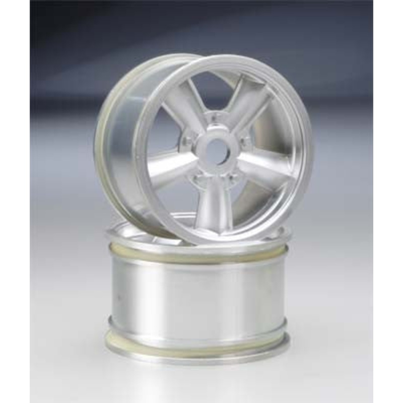 AXIAL AX8005  *DISC* Wicked Retro 5-Spoke Monster Truck Wheel Matte Chrome(2)