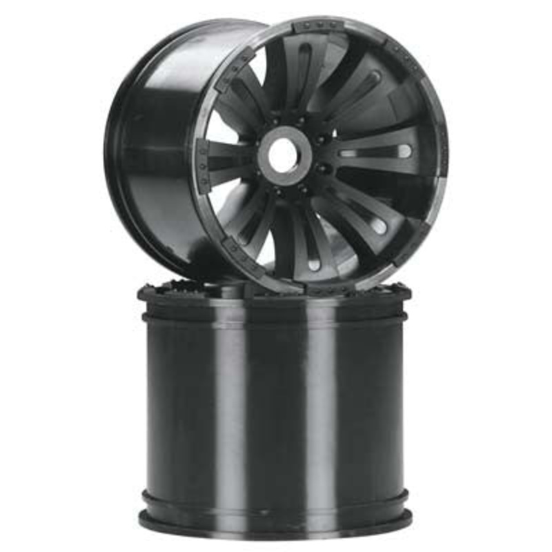 AXIAL AX8008 8-Spoke Oversize Wheel Black (2)
