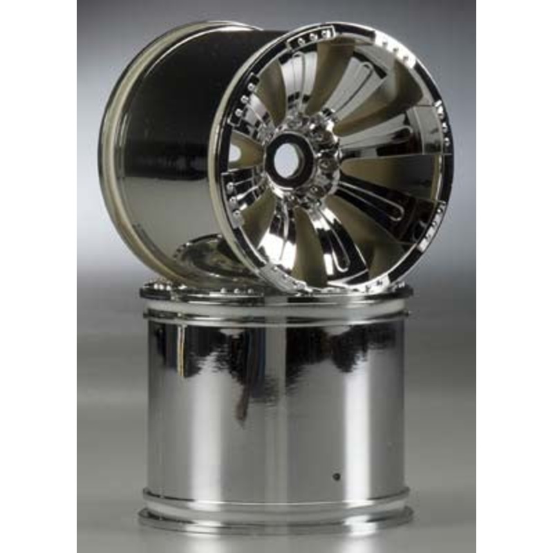 AXIAL AX8009 8-Spoke Oversize Wheel Chrome (2)
