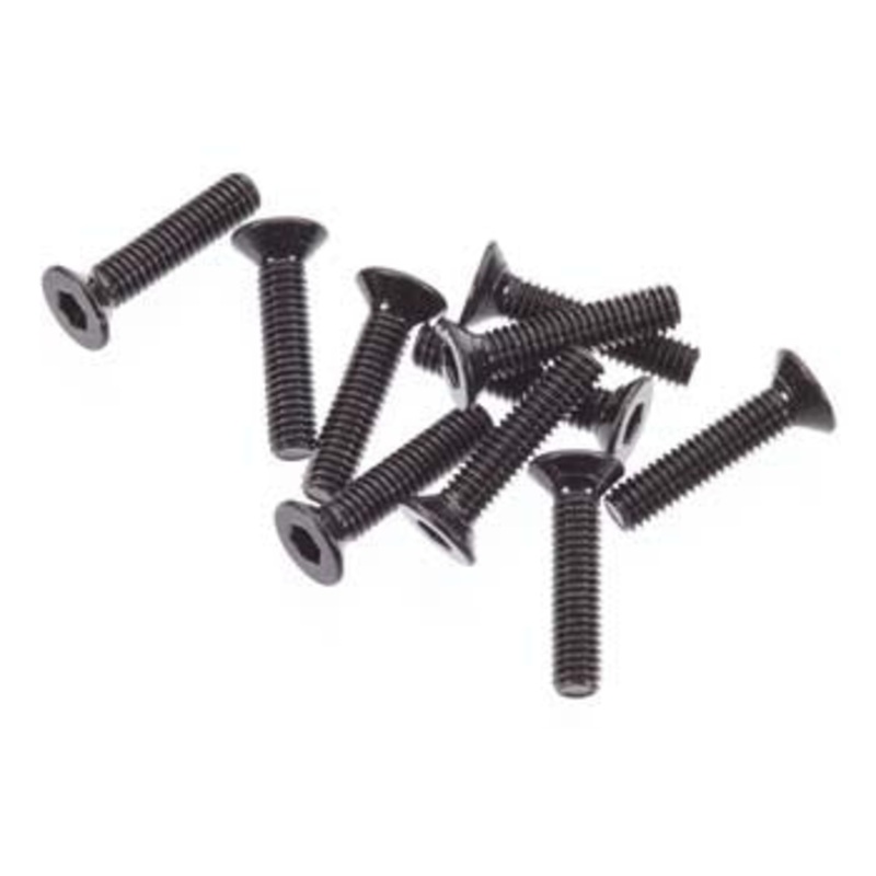 AXIAL AXA0055 Flat Head Screw M2.6x12mm Black (10)