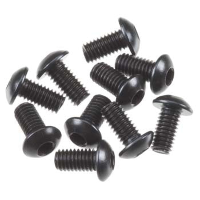 AXIAL AXA0113 Hex Socket Button Head Black M3x6mm (10)