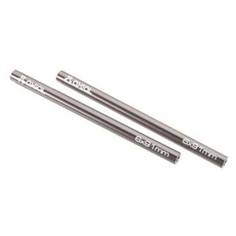 AXIAL AX30524 Threaded Aluminum Pipe 6x91mm Grey