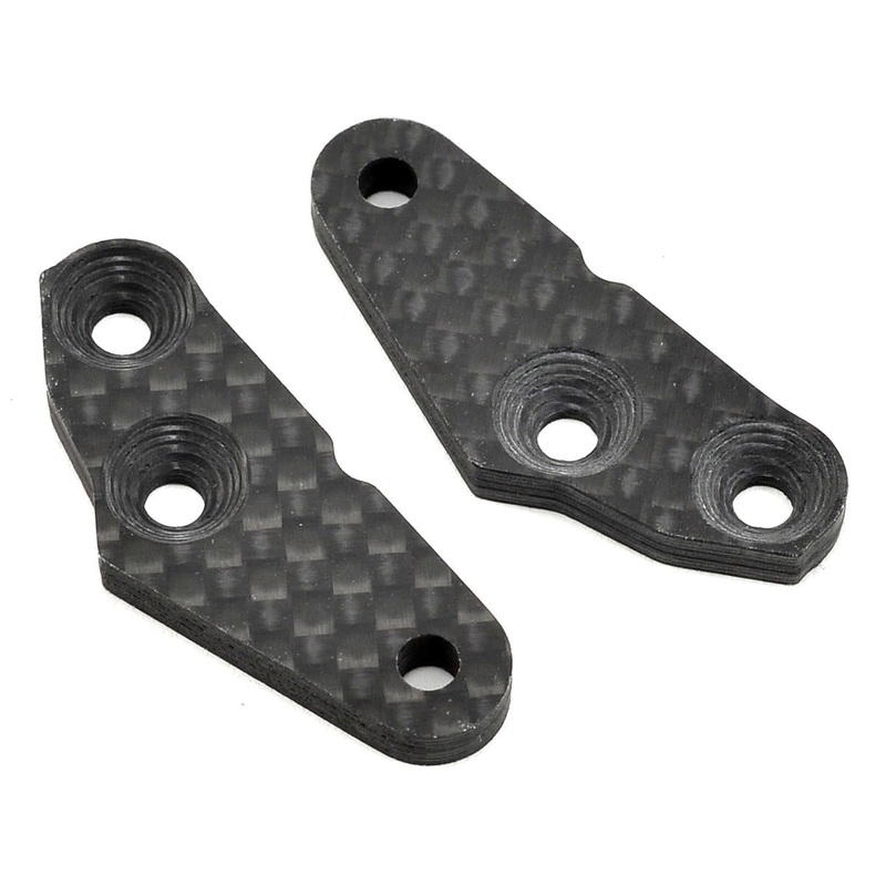 ASSOCIATED 81064 Factory Team RC8B3 +2 Carbon Fiber Steering Block Arm (2)