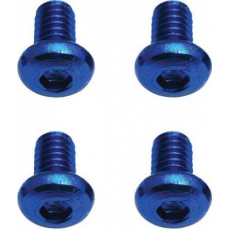 ASSOCIATED 8548 FT Screws, Blue Aluminum M2.5x4 mm BHCS