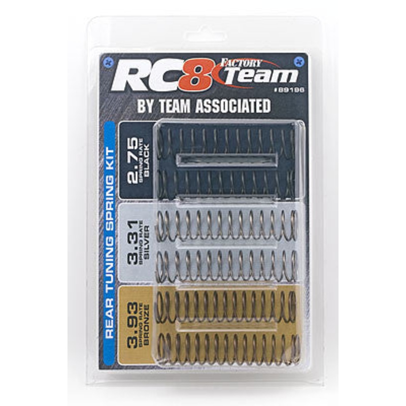 ASSOCIATED 89196 Rear Spring Set: RC8