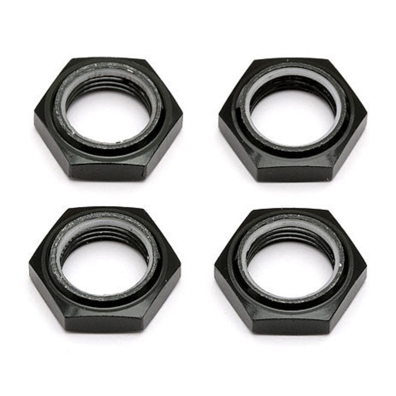 ASSOCIATED 89406 Nyloc Wheel Nuts Black (4)