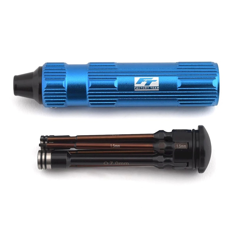 ASSOCIATED 1650 Factory Team 7 Piece 1/4 Drive Hex Driver Set w/Handle