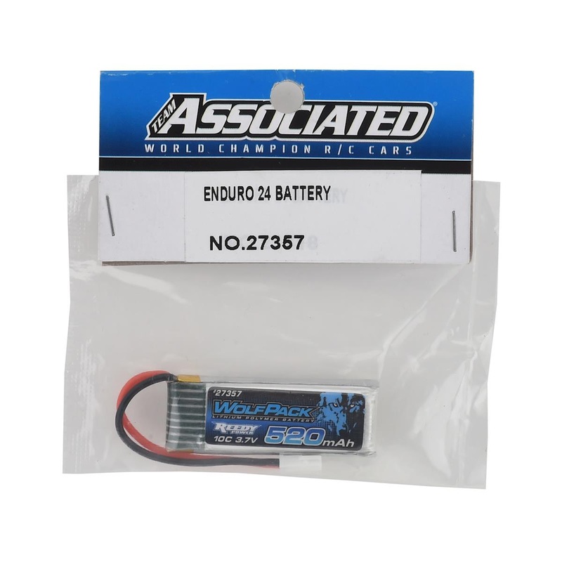 ASSOCIATED 27357 Reedy WolfPack 1S LiPo 10C Battery Pack w/Micro Connector 3.7V  520mAh