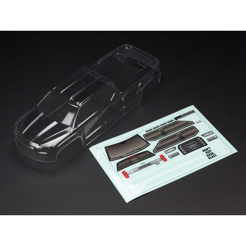 ARRMA AR402284 Clear Body w/ Decals Big rock Crew Cab 4x4