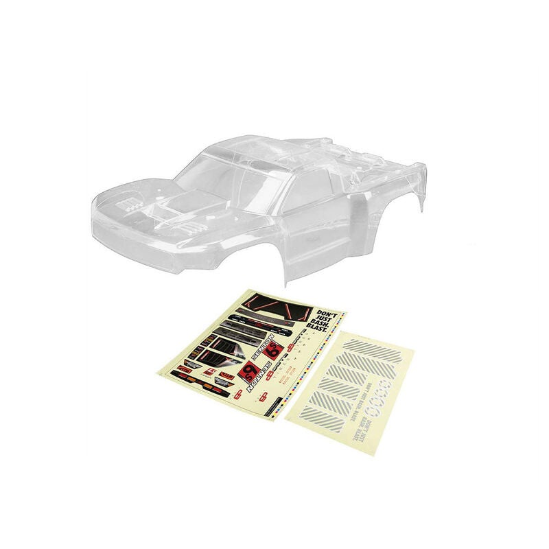 ARRMA AR406131 Clear Body with Decals: Senton 6S BLX ARAC3408