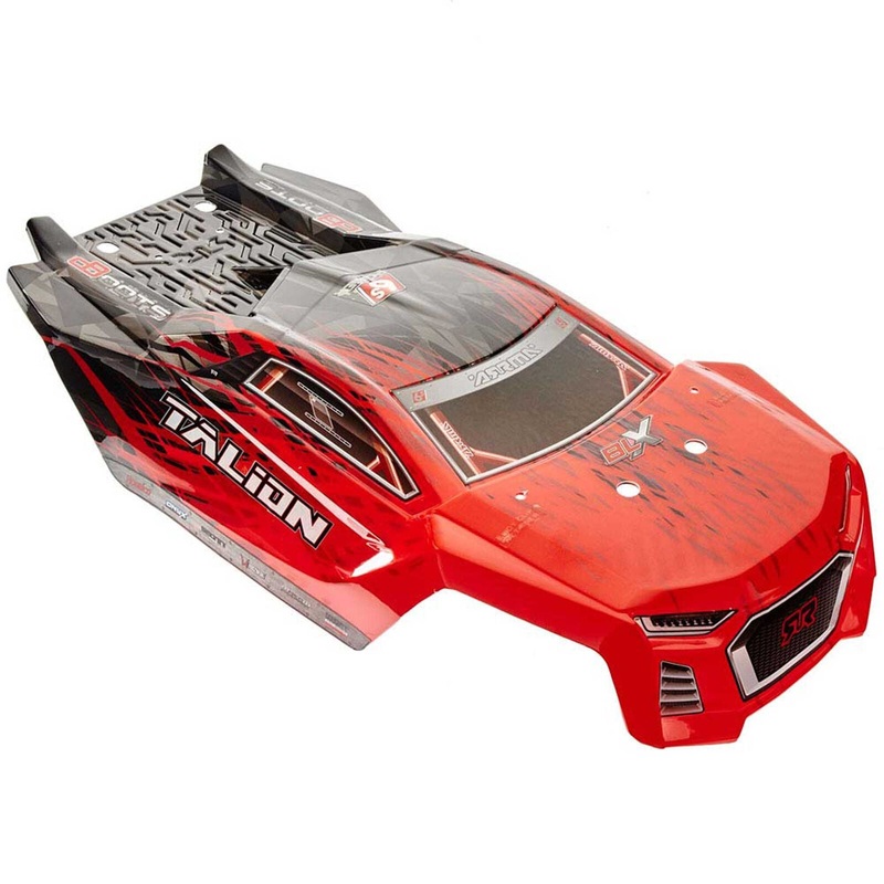 ARRMA AR406135 1/8 Painted Body with Decals Red/Black Talion 6S BLX