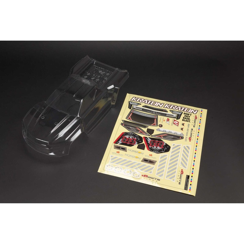 ARRMA ARA406158 Clear Body with Decals: KRATON 6S BLX