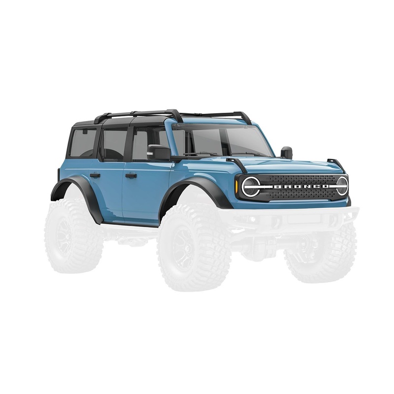 TRAXXAS 9711-ARE51 Body, Ford Bronco, complete, Area 51 (includes grille, side mirrors, door handles, fender flares, windshield wipers, spare tire mount, & clipless mounting)