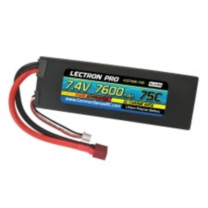 COMMON SENSE RC 2S7600-75D Lectron Pro 7.4V (S) 7600mAh 75C W/ Deans Connector