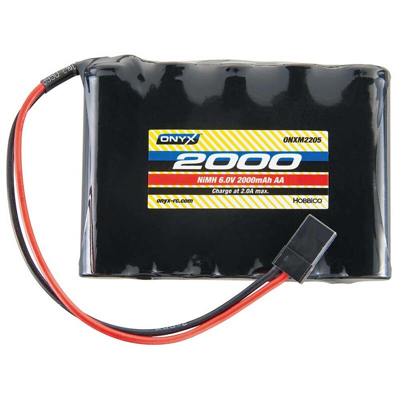 ONYX ONXM2212 NiMH 6.0V 2000mAh AA Flat Receiver Universal P