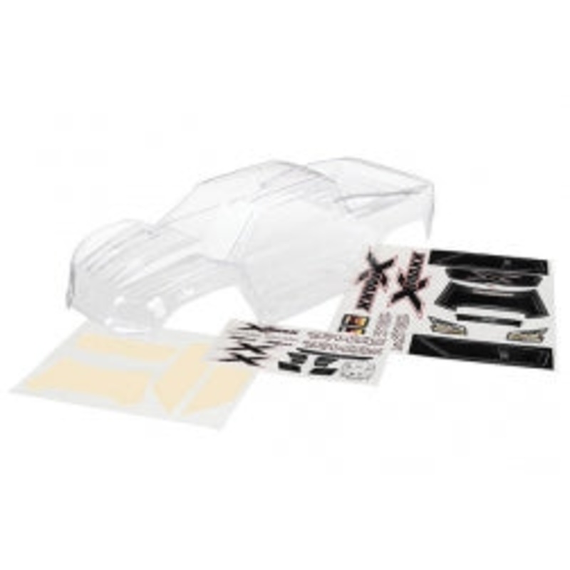TRAXXAS 7711 Lexan Body X-Maxx Clear / Decal Sheet