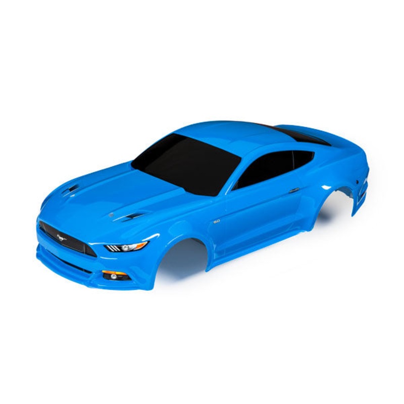 TRAXXAS 8312A Body, Ford Mustang, Grabber Blue (painted, decals applied)