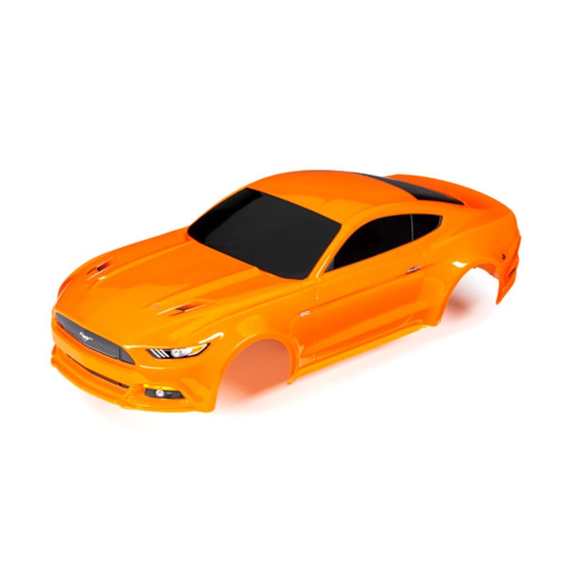 TRAXXAS 8312T Body, Ford Mustang, orange (painted, decals applied)