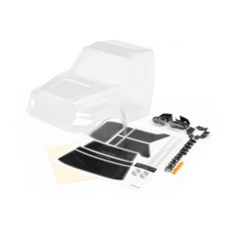 TRAXXAS 8823 Body, TRX-6 Ultimate RC Hauler (clear, requires painting) (includes headlights, roof lights, side mirrors, & decals)
